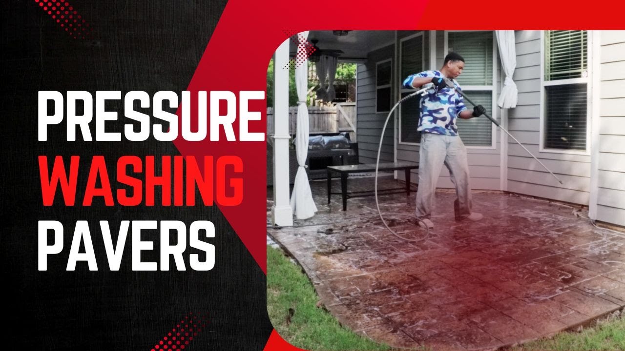 Смотрите, как исчезает грязь — волшебство мойки тротуарной плитки под высоким давлением! 😲💦