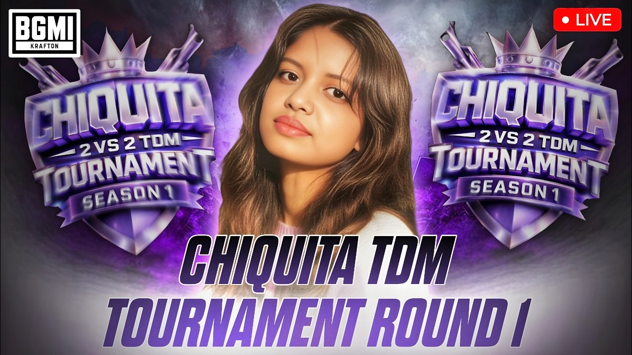 CHIQUITA 2 vs 2 TDM TOURNAMENT ROUND-1❤️‍🔥 #tamilgirlgamer #bgmi #chiquitaliayt #commentaryakka