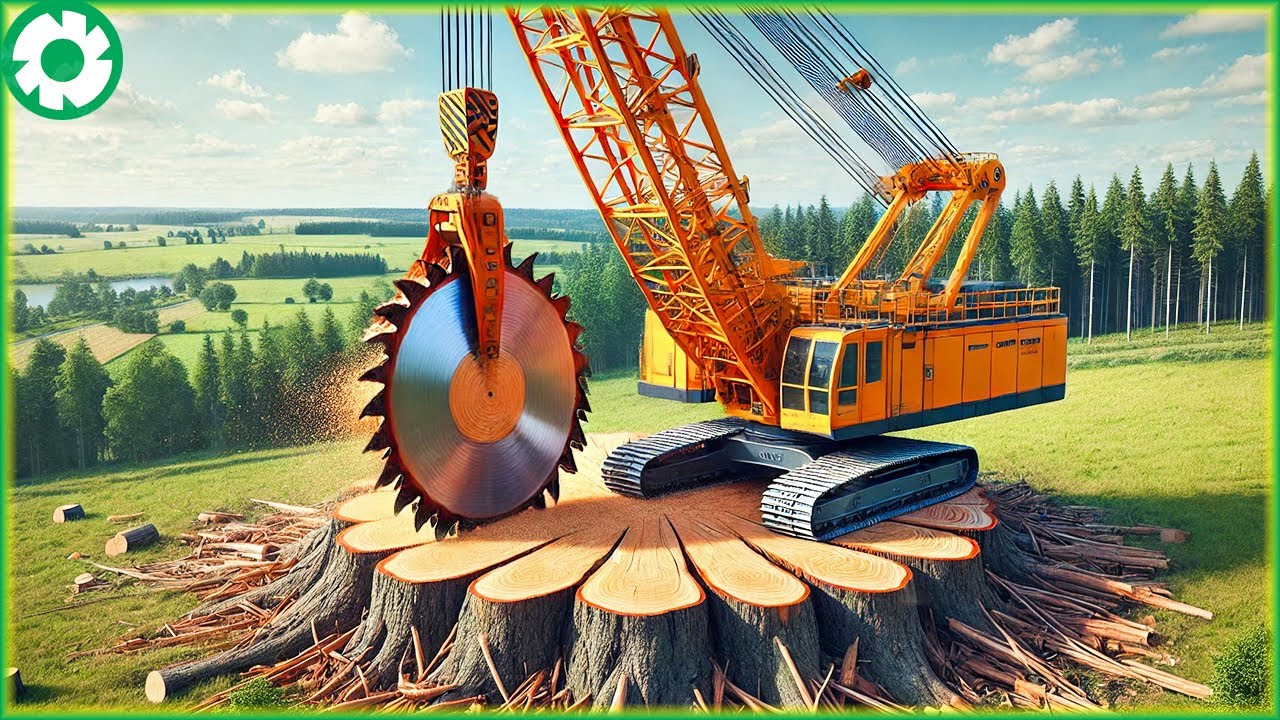 Most Big Chainsaw Cutting Tree Machines | Agriculture Technology