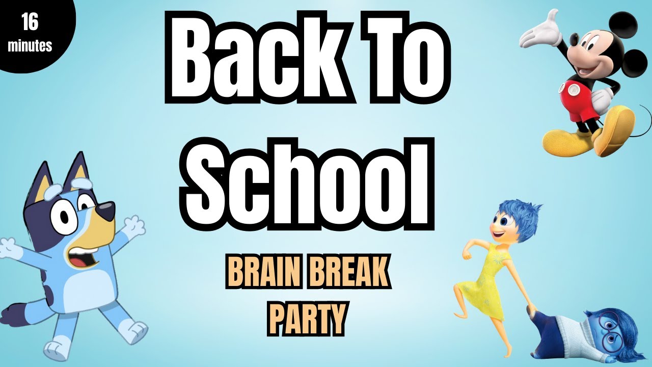 Back To School Brain Break Party! | Floor is Lava | Freeze Dance | Yoga