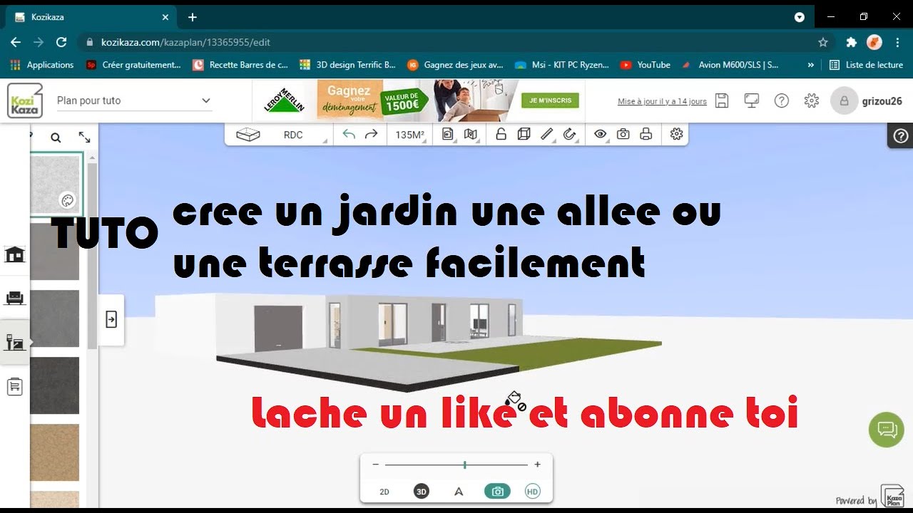 [KOZIKAZA] Tuto crée un jardin, une allée et une terrasse facilement [KAZAPLAN]