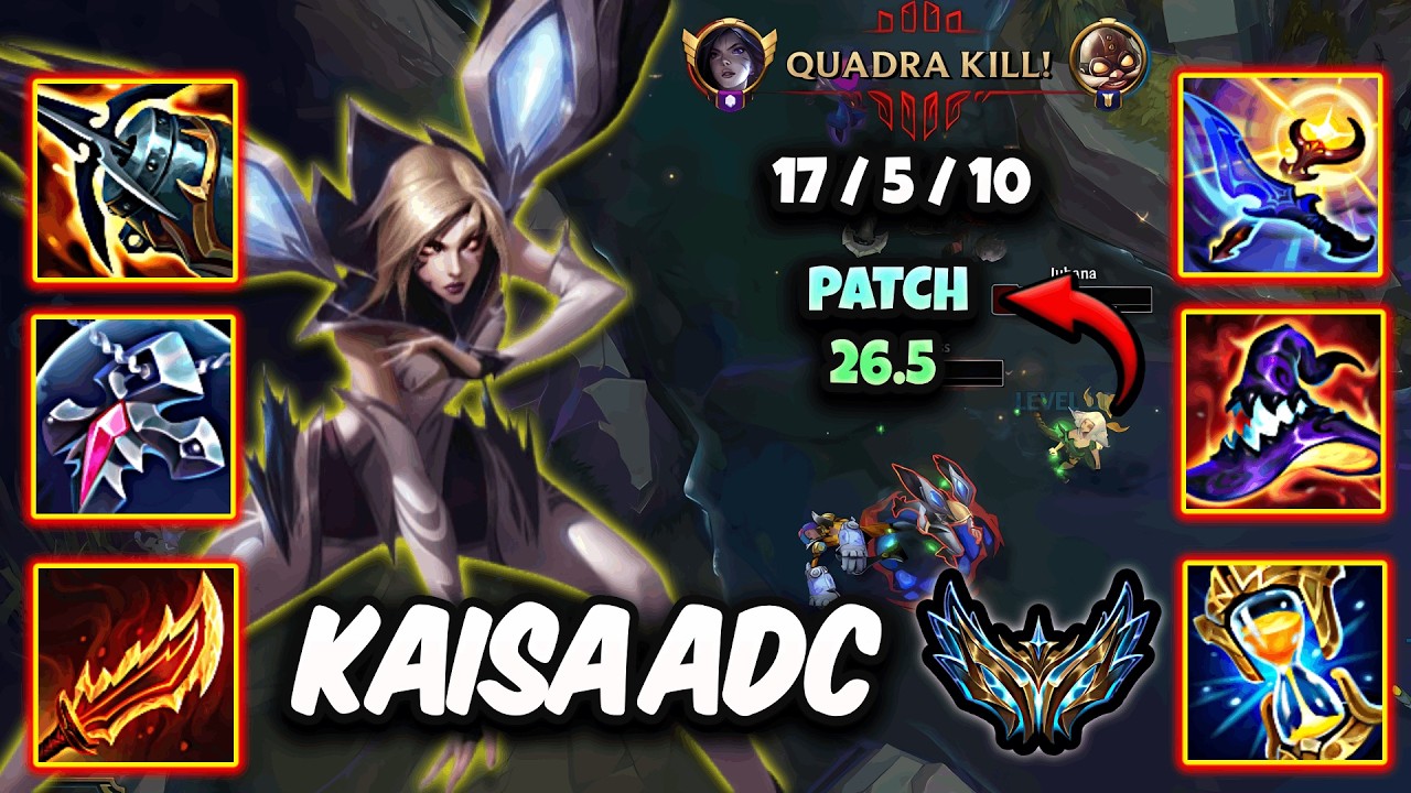 Kaisa vs Corki ADC ( QUADRAKILL ) Korea Challenger 1933 LP | Patch 26.5