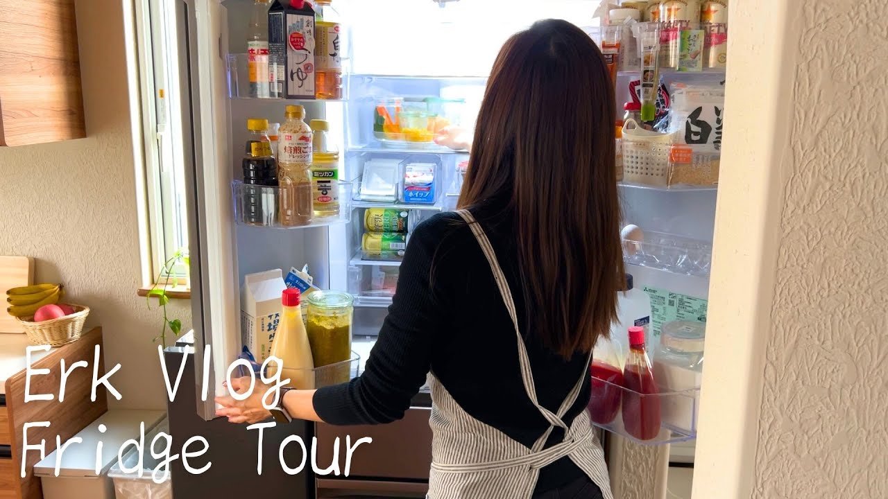 冷蔵庫ツアー/ニトリ,セリア,ダイソーで整える収納/主婦の料理Vlog