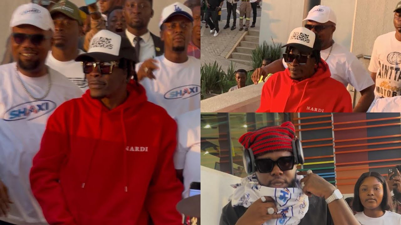 Wow, medical and Shatta Wale arrives at Kumasi airport ahead of the ￼Rapperholic festival #trending￼