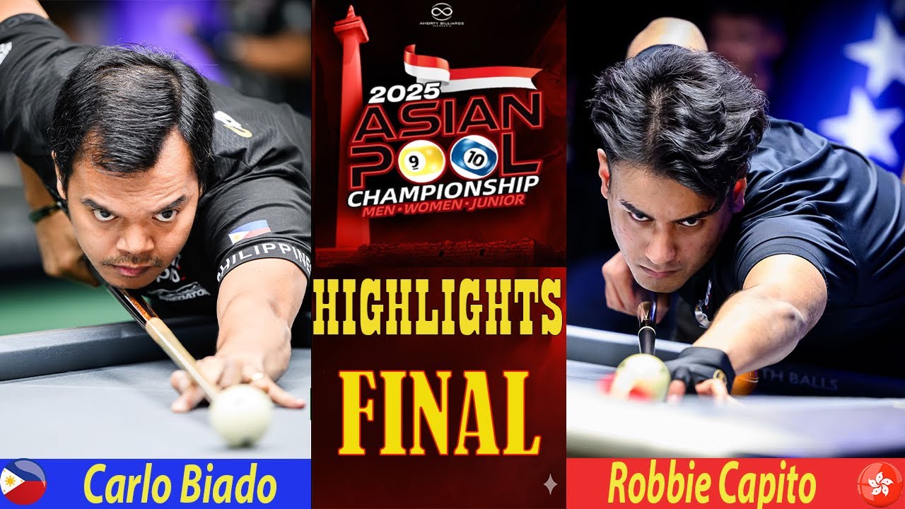 FINAL | Carlo Biado vs Robbie Capito | 2025 ASIAN POOL CHAMPIONSHIP