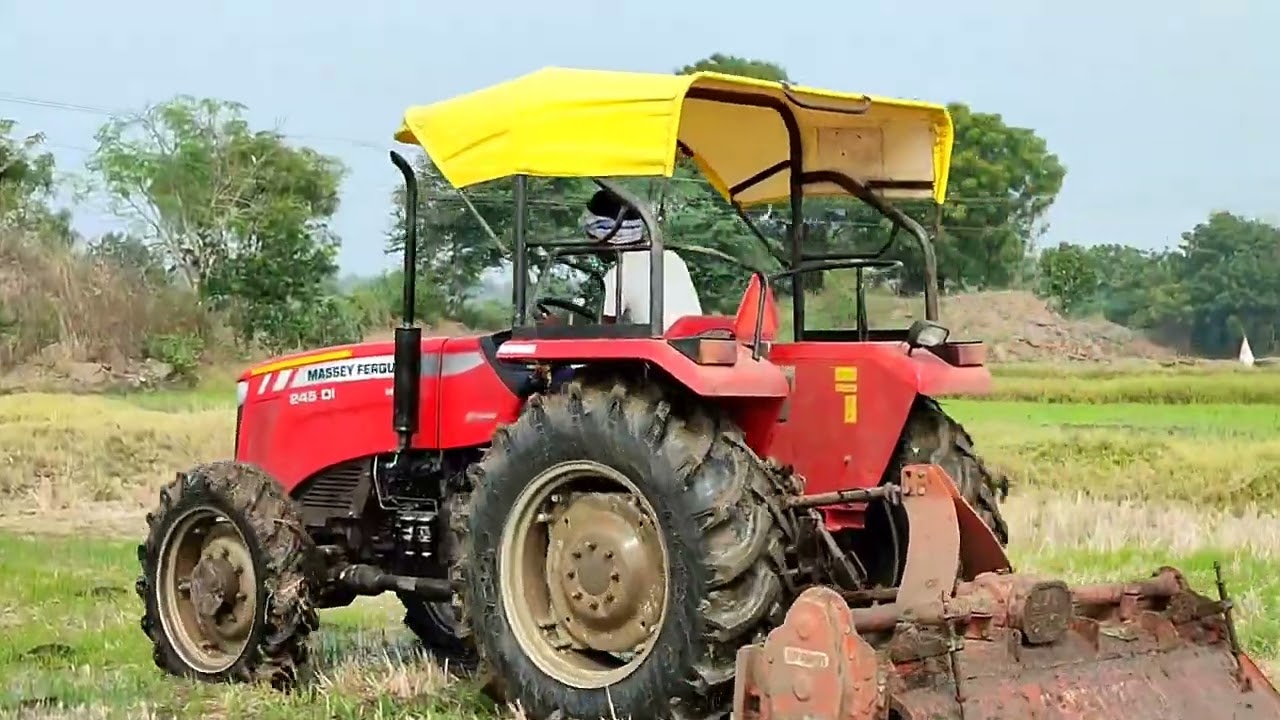 Massey Ferguson 245 Di smart series| rotaveter work in mud