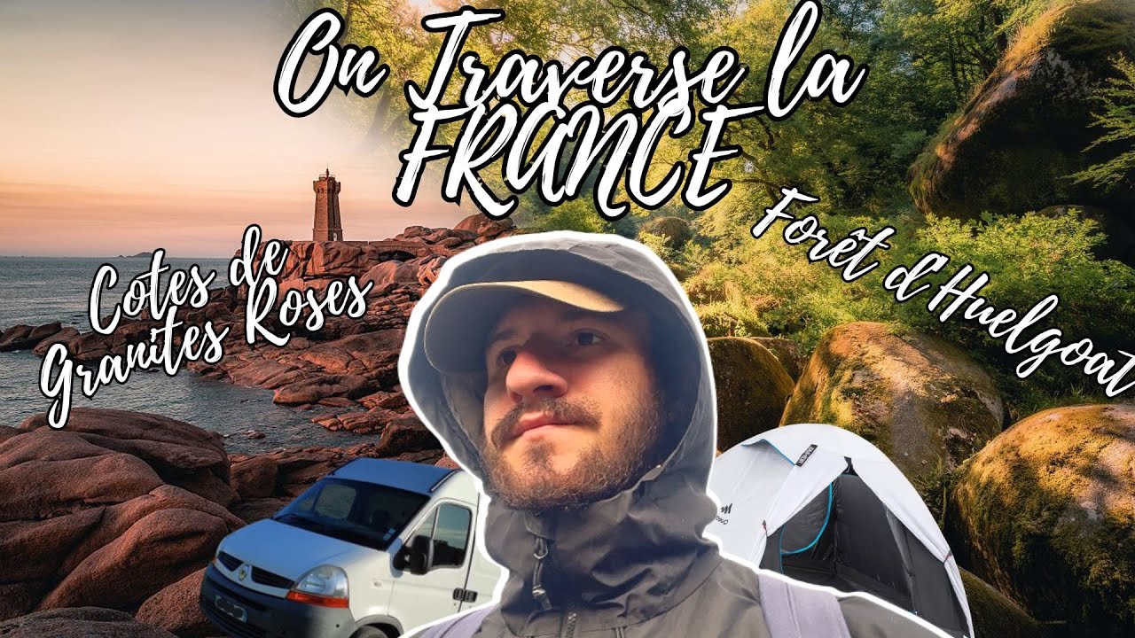 ROAD TRIP Bretagne, on traverse la FRANCE, forêt d'HUELGOAT, et côtes de GRANITES ROSES !