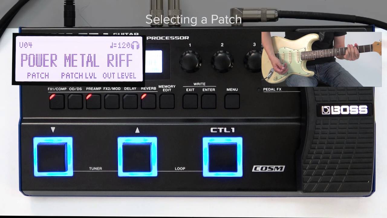 GT-1 Quick Start chapter3 : Playing