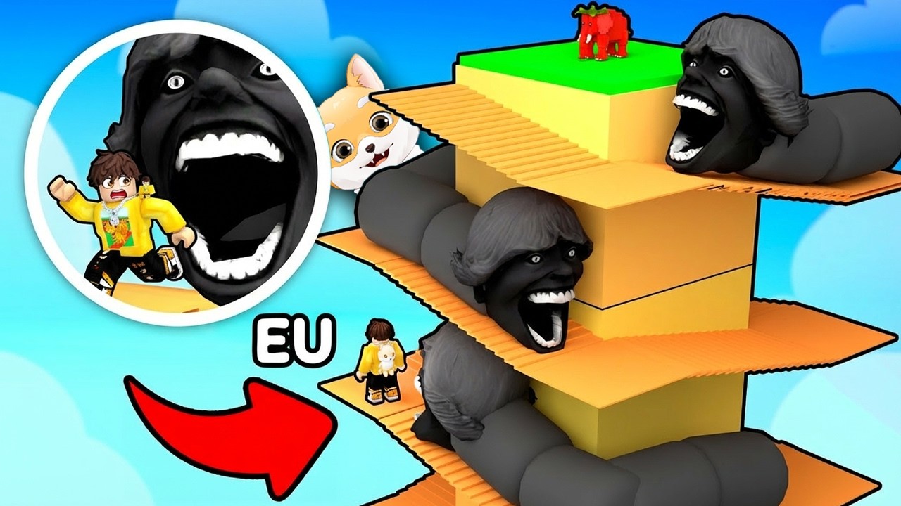 Urc pe TURN VIERME pentru BRAINROTI in Roblox...