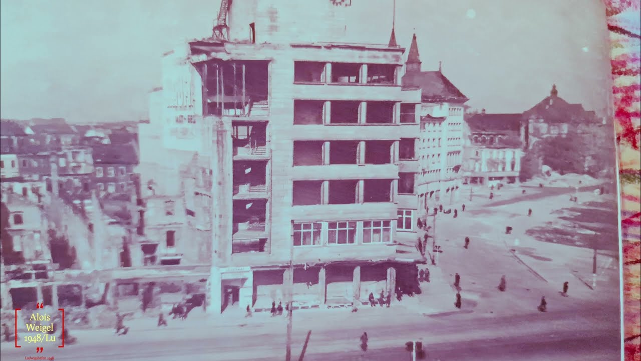 1948 Ludwigshafen nach dem Krieg LU-Süd/Mitte Digitalfotos 4k
