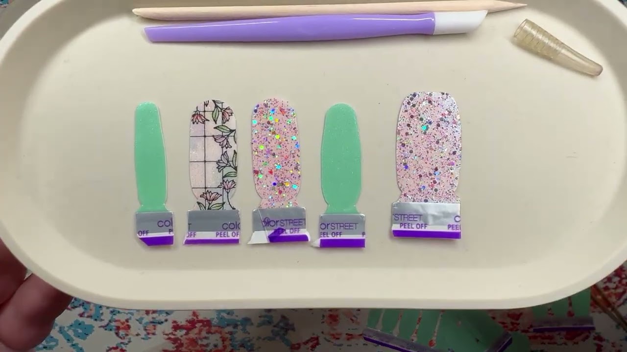 im bacckkk! glass garden + mint sprint + steal the show #colorstreet