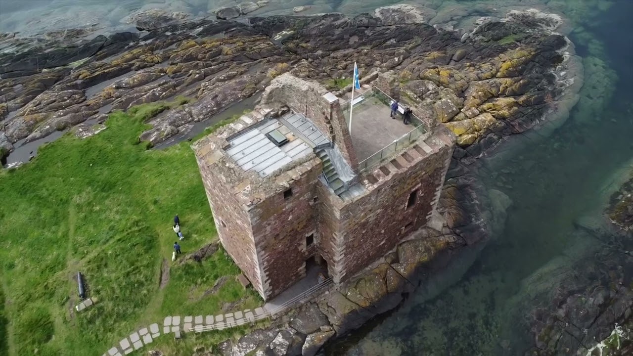 Portencross Castle, West Kilbride, Ayrshire, Scotland.