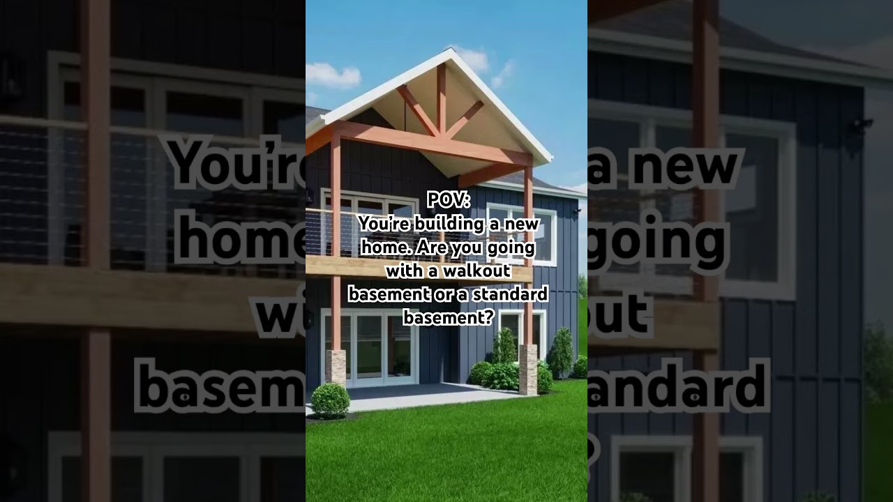Walkout basement or regular for your new home? #newhome #homebuilder #homebuilding #home #basement