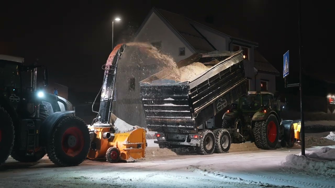 Snølasting med DALEN 2014 snøfres med teleskoptut