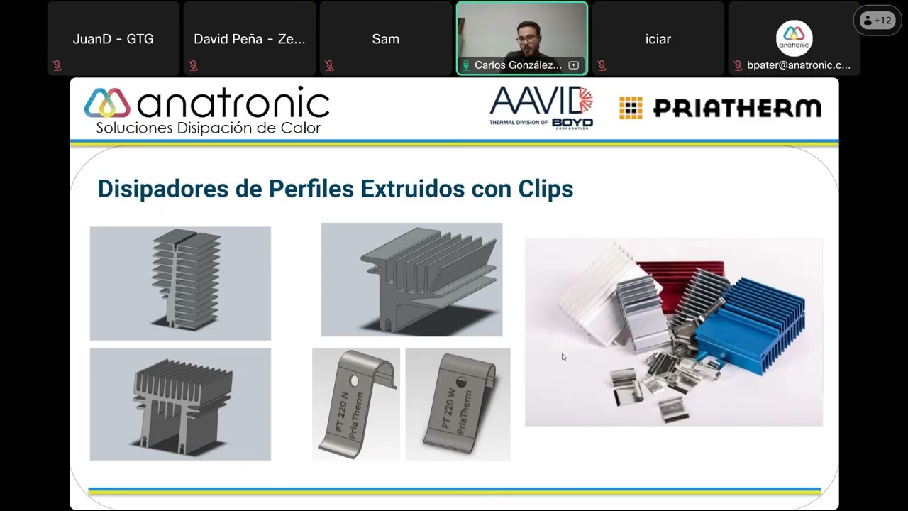 Webinar gratuito - Soluciones de Disipación  de Calor