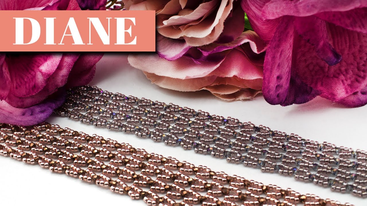 Delicate Beaded Bracelet Using Toho Seed Beads & Crystal Rondelle's