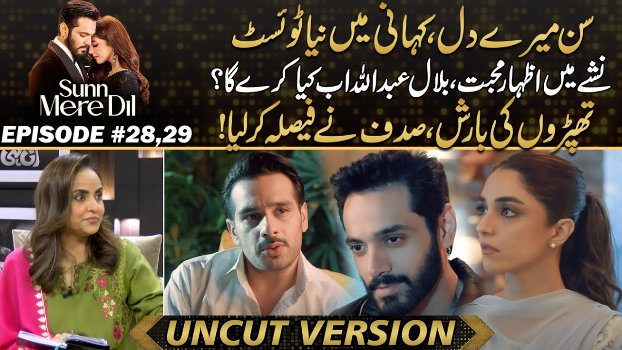 Sunn Mere Dil - Big Twist In Story , Sadaf Took Final Decision | Drama Review | Kya Drama Hai
