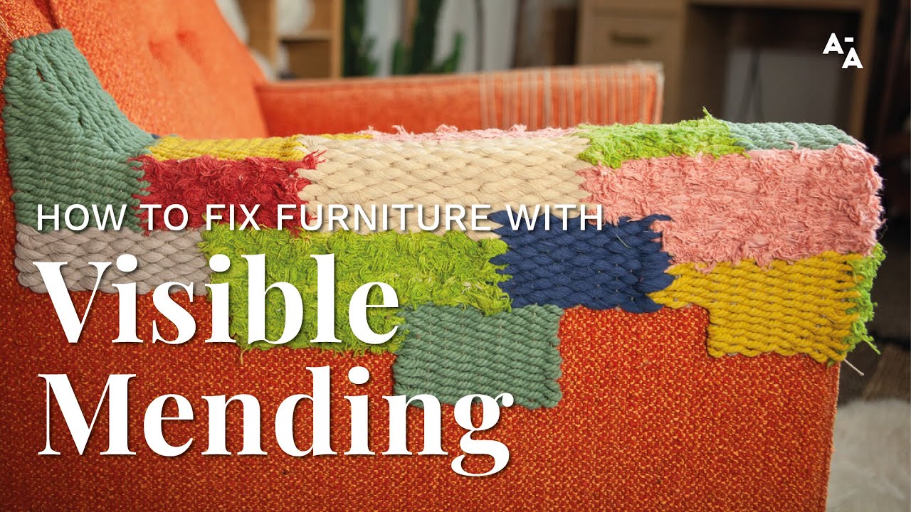 How to fix furniture with visible mending | Tutorial with Sarah Neubert