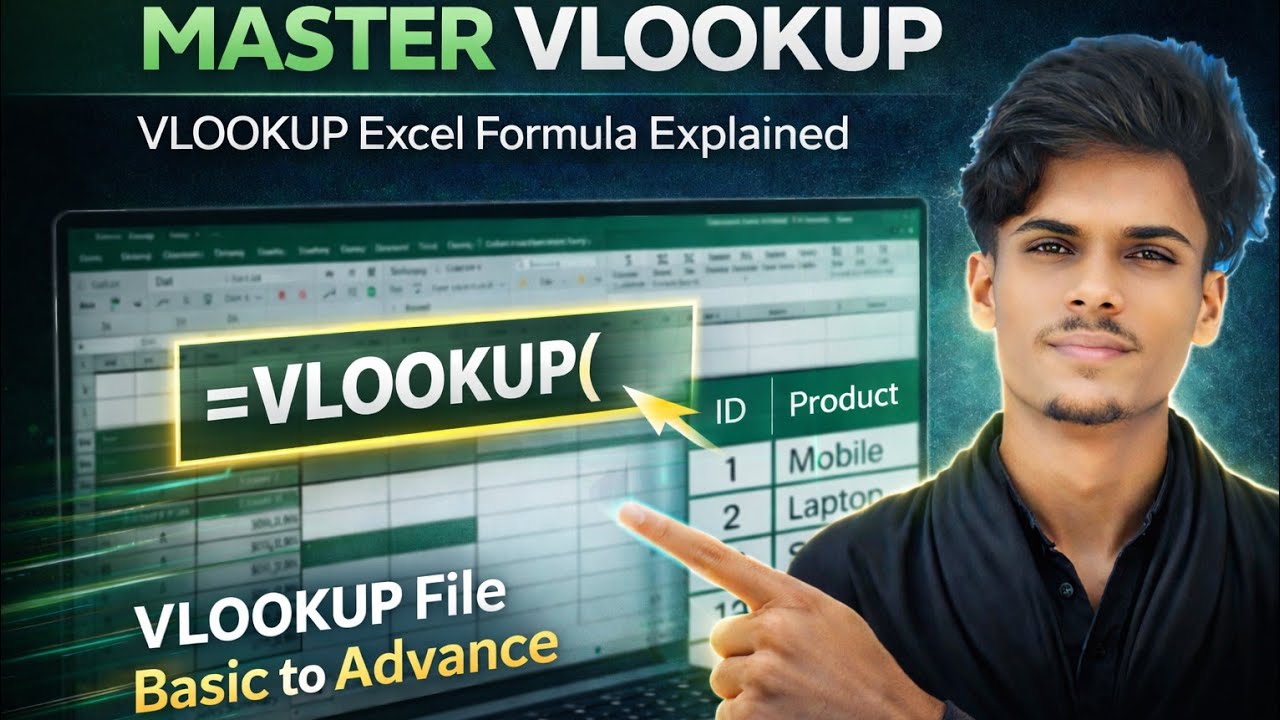 Master VLOOKUP in Excel – From Beginner to Advanced!