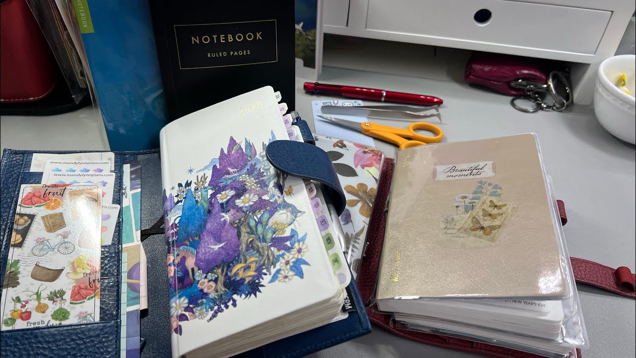 Aug. 4- Aug. 10, 2025 A6 Aura Estelle Travelers Notebook | Wonderland 222 A6 | Hobonichi Weeks FLIP