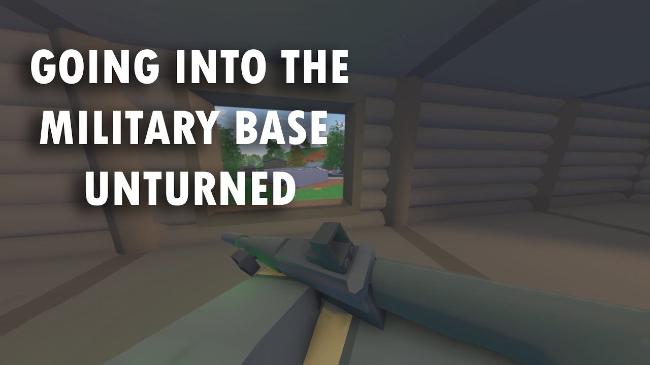 Getting loot at the  Military base in UNTURNED