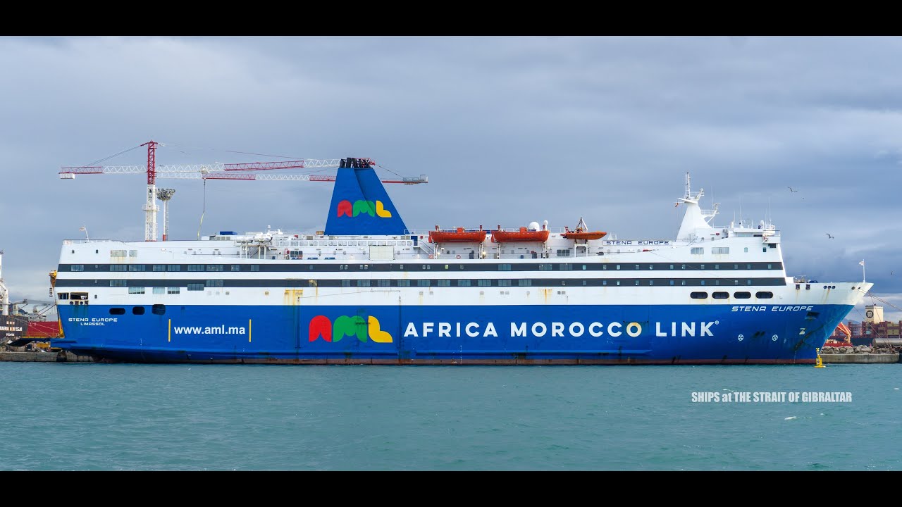 Tugs Pull Out Huge Tanker from Shipyard, Strait of Gibraltar, Spain 07 January 2026