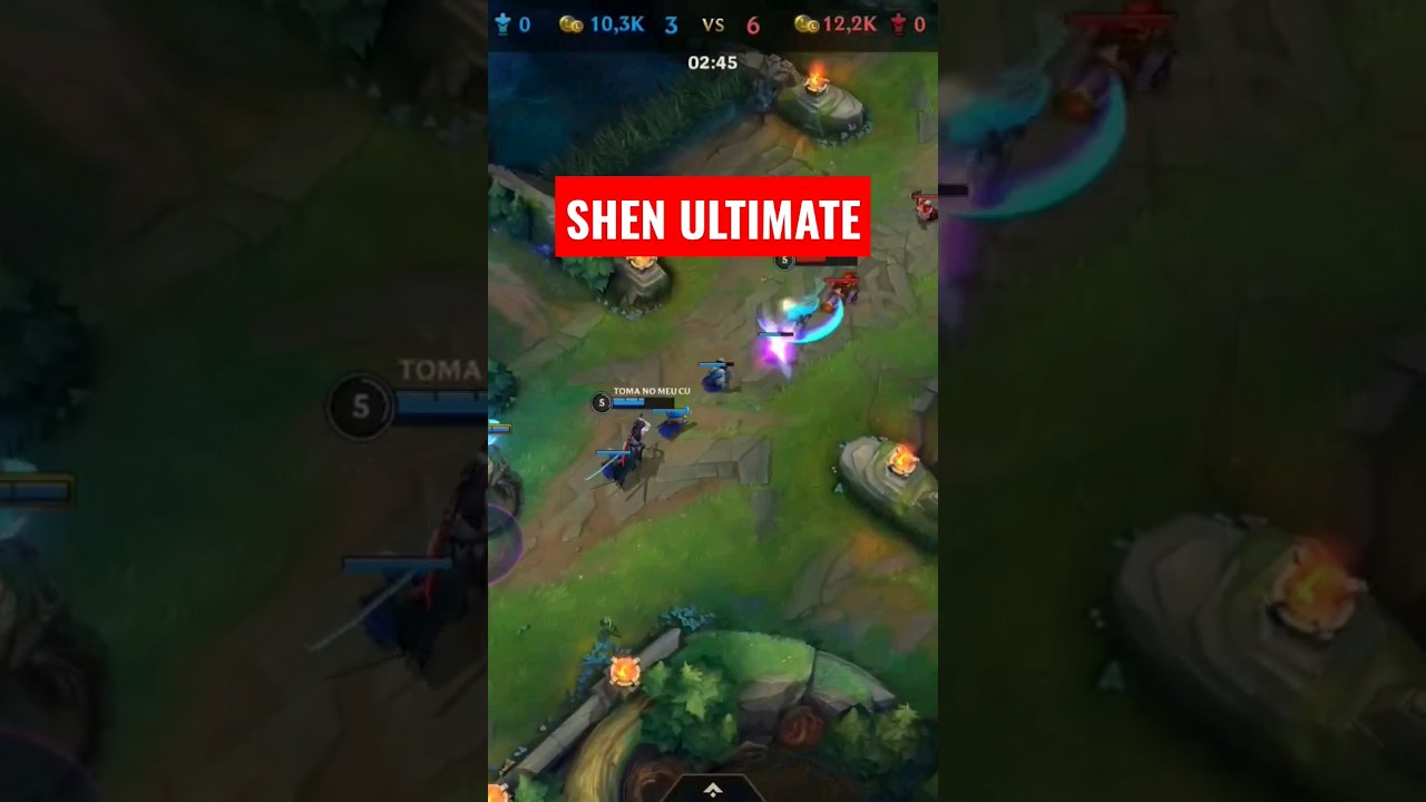 SHEN ULTIMATE PERFECT TIMING WILD RIFT LEAGUE OF LEGENDS GAMEPLAY #wildrift #leagueoflegends #shen