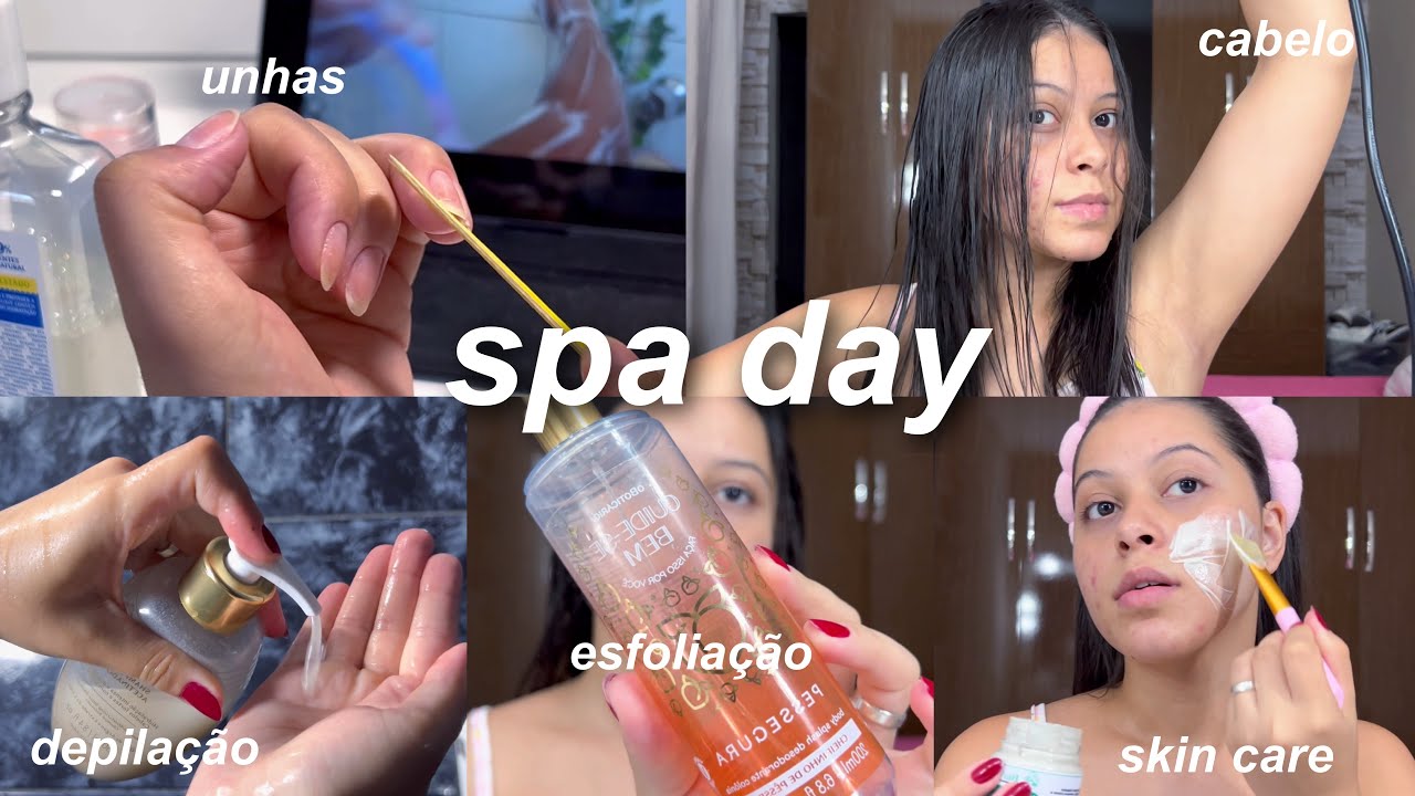 SPA DAY EM CASA| banho premium, hair care, skin care, esfoliação, depilação, unhas 🌟