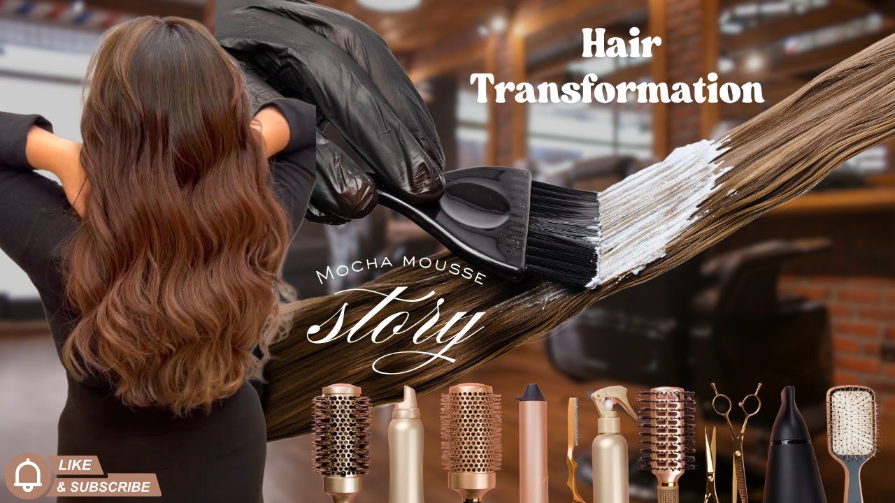 Luxury Hair Color Transformation | Mocha Mousse Hair Color at High-End Salon