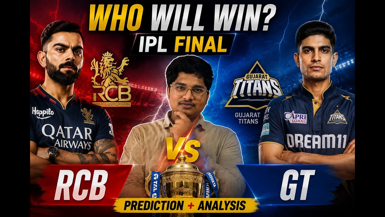 Can RCB Finally Lift the Trophy? 🏆 | RCB vs GT Final Prediction
