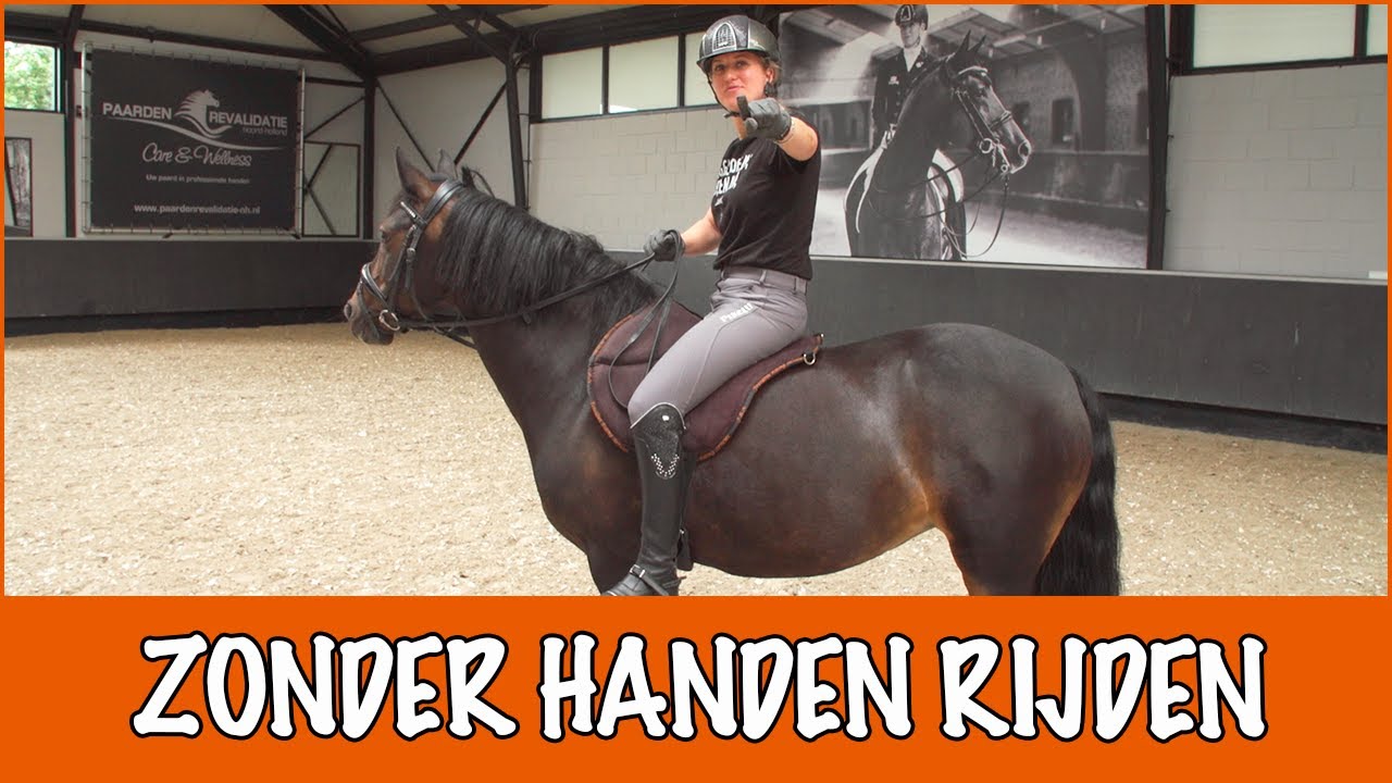 Zonder handen op Lizzie rijden!! | PaardenpraatTV