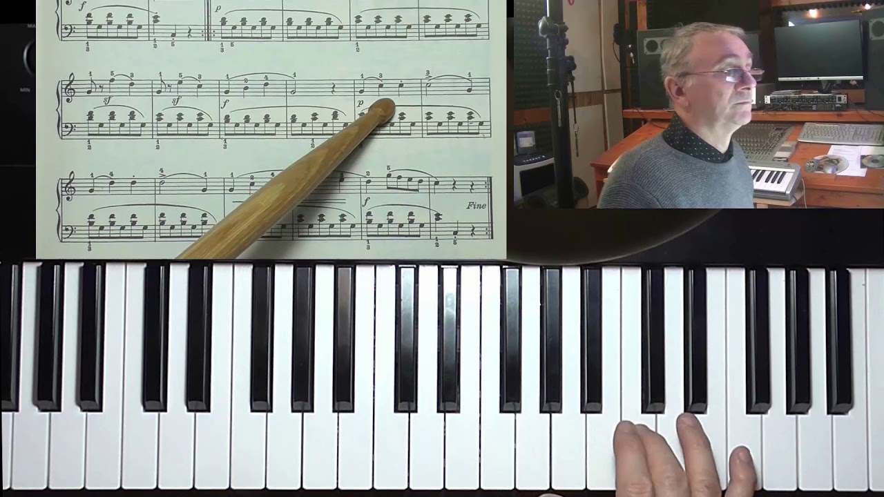 Lezioni di pianoforte - Cesi Marciano esercizio 15 - Verione free Youtube