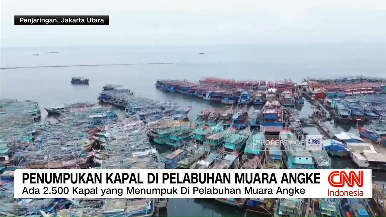 Penumpukan Kapal di Pelabuhan Muara Angke dan Banjir Landa Muara Baru