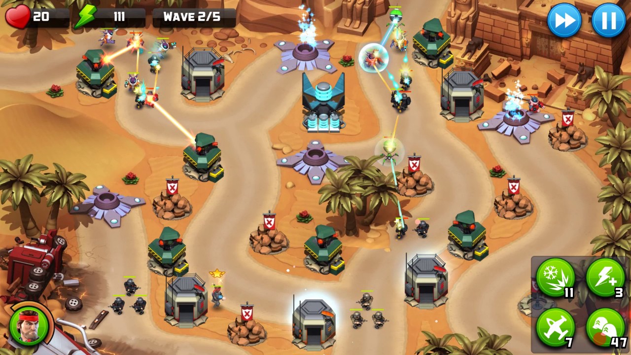 Alien Creeps TD - Level 39-Pharoah's Tomb - Campaign 3 Stars