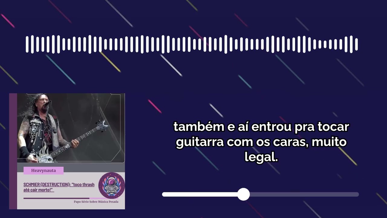 SCHMIER (DESTRUCTION): “toco thrash até cair morto!” Chocante | Heavynauta