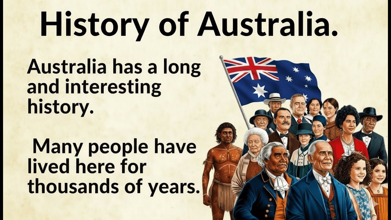The History of Australia Explained in Easy English | Learn English Through Storytelling ✅