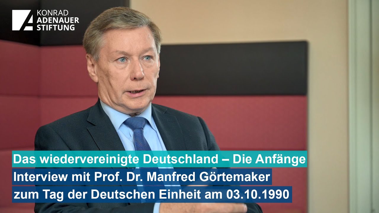 Das wiedervereinigte Deutschland - Die Anfänge | Interview mit Prof. Dr. Manfred Görtemaker