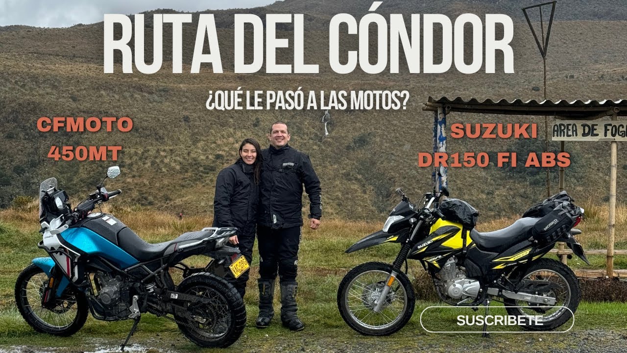 La Ruta del Cóndor entrando a la cascada los Molinos en CFMOTO 450 MT y DR 150 Fi ABS
