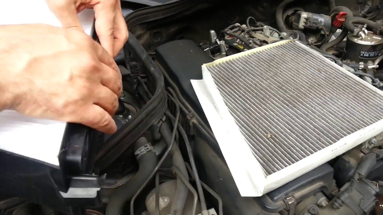 Mercedes class E W211 cambio filtro aria abitacolo - cabin air filter