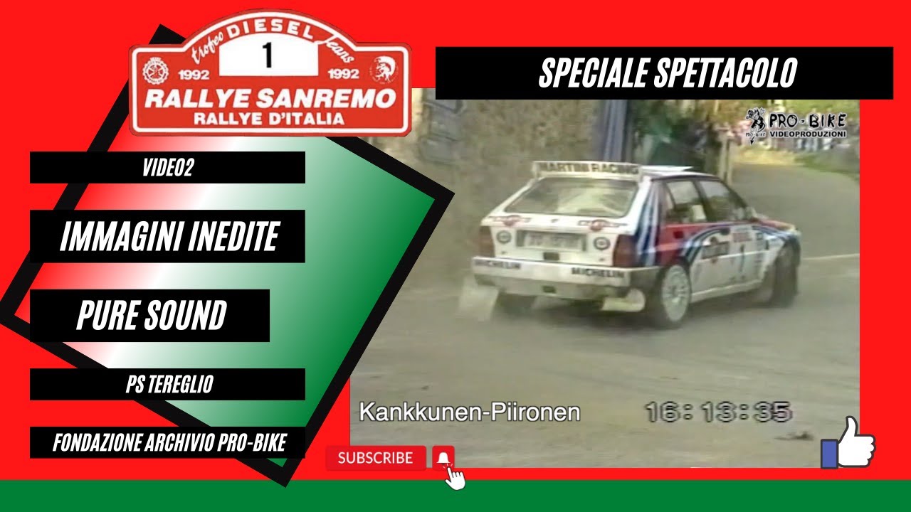 Rallye Sanremo 1992 Video 2 Ps Tereglio