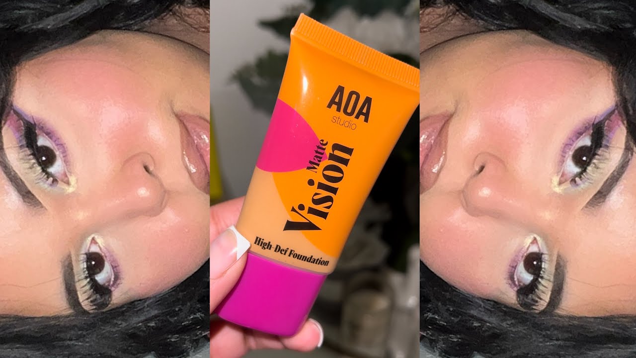 NEW AOA Matte Vision Hi- Def FoundatIon Review | WOC | $1 Affordable Makeup | ShopmissA