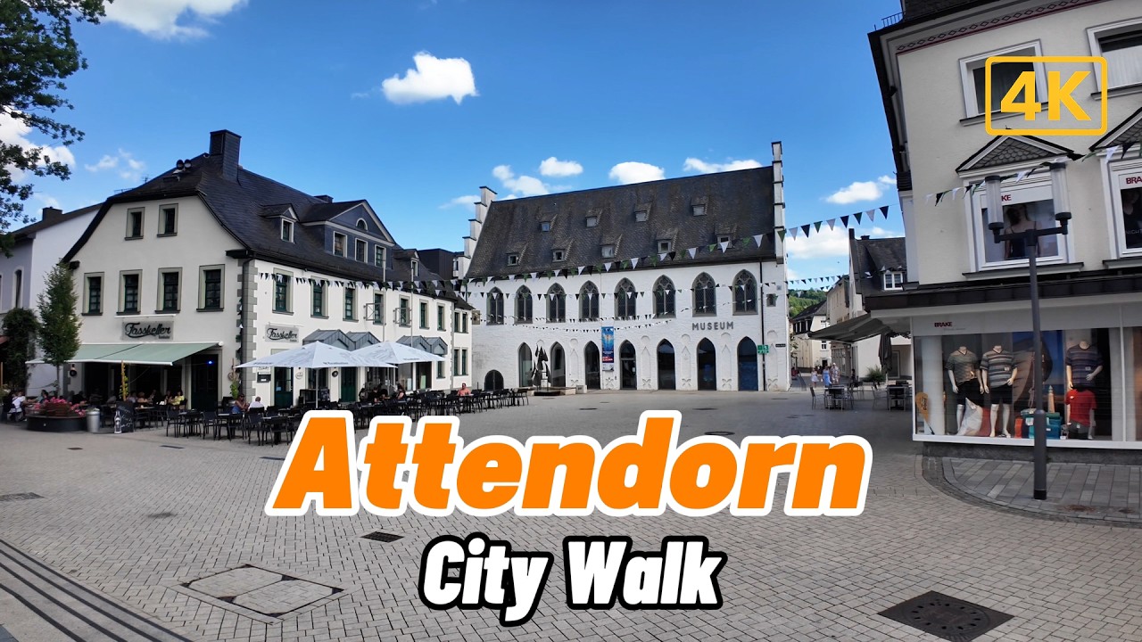 Attendorn City Walk in 4K – Historic Town in Sauerland, Germany