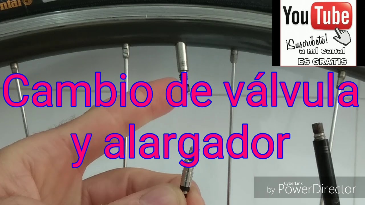 COMO CAMBIAR la VÁLVULA y el ALARGADOR de la válvula de la rueda de la bicicleta. Bikeandbikers.com
