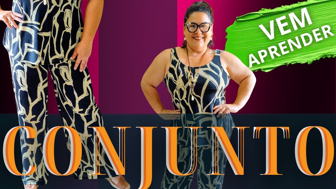 PASSO A PASSO SIMPLES E PRÁTICO DE COMO FAZER CONJUNTO CALÇA E BLUSA VERÃO 2026  VEM APRENDER