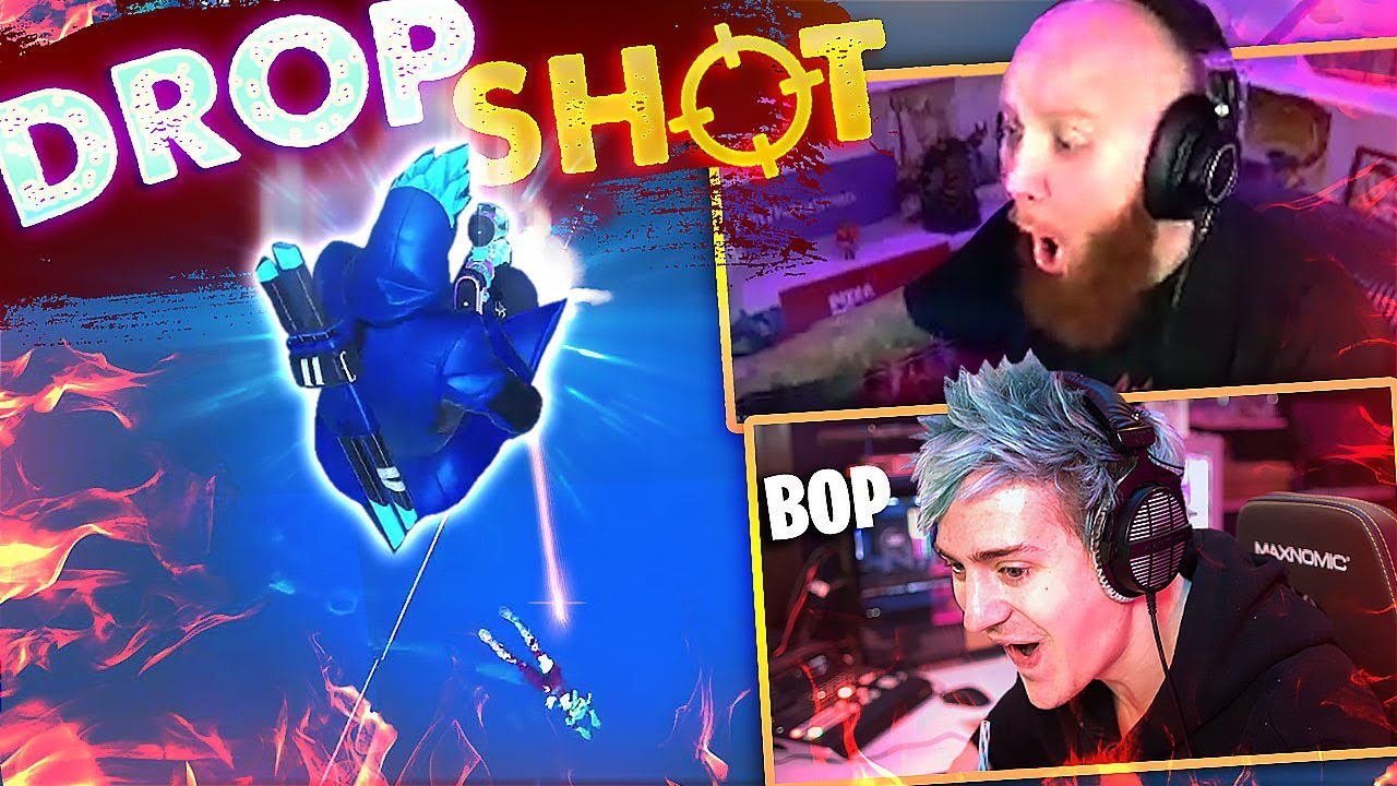DROP SHOT INTO WATER! THE NINJA SQUAD OWNS! FT. NINJA, COURAGE & DRLUPO