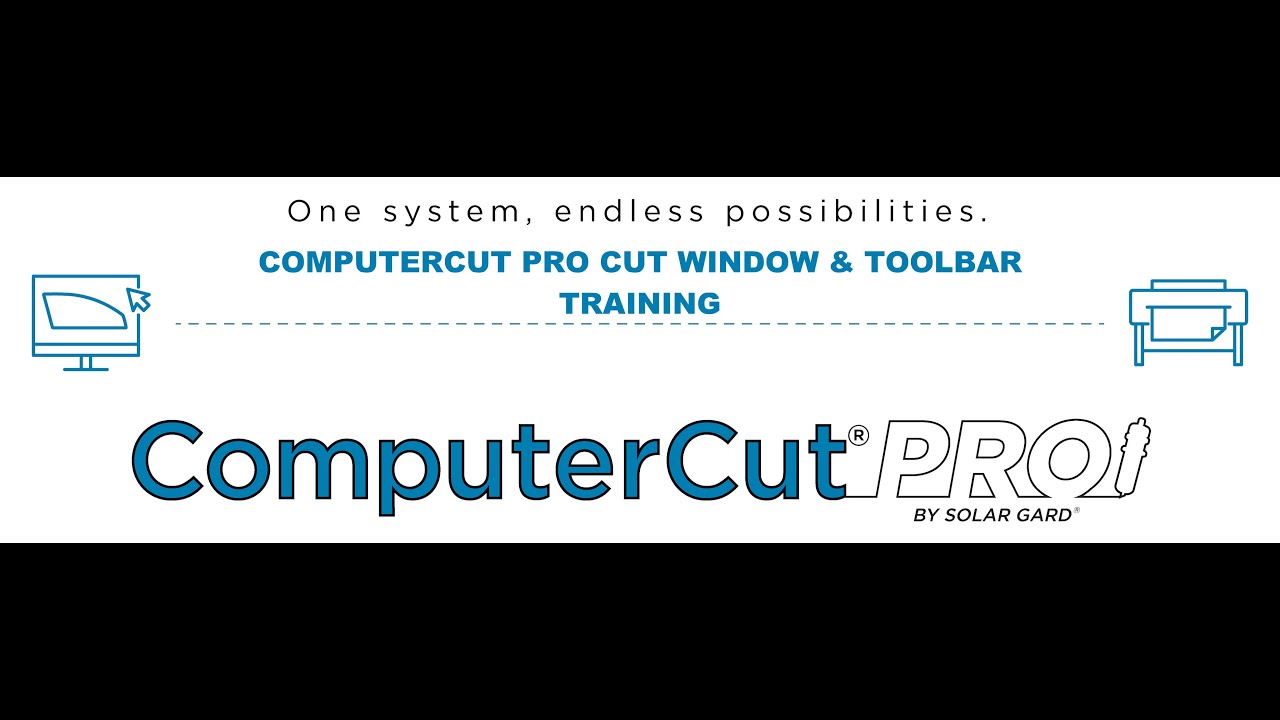 ComputerCut Pro Cut Window Overview and Toolbar Training