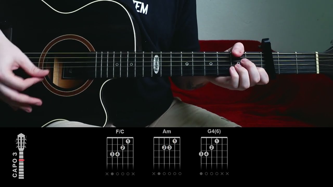 Evergreen (Richy Mitch) - Easy Guitar Tutorial