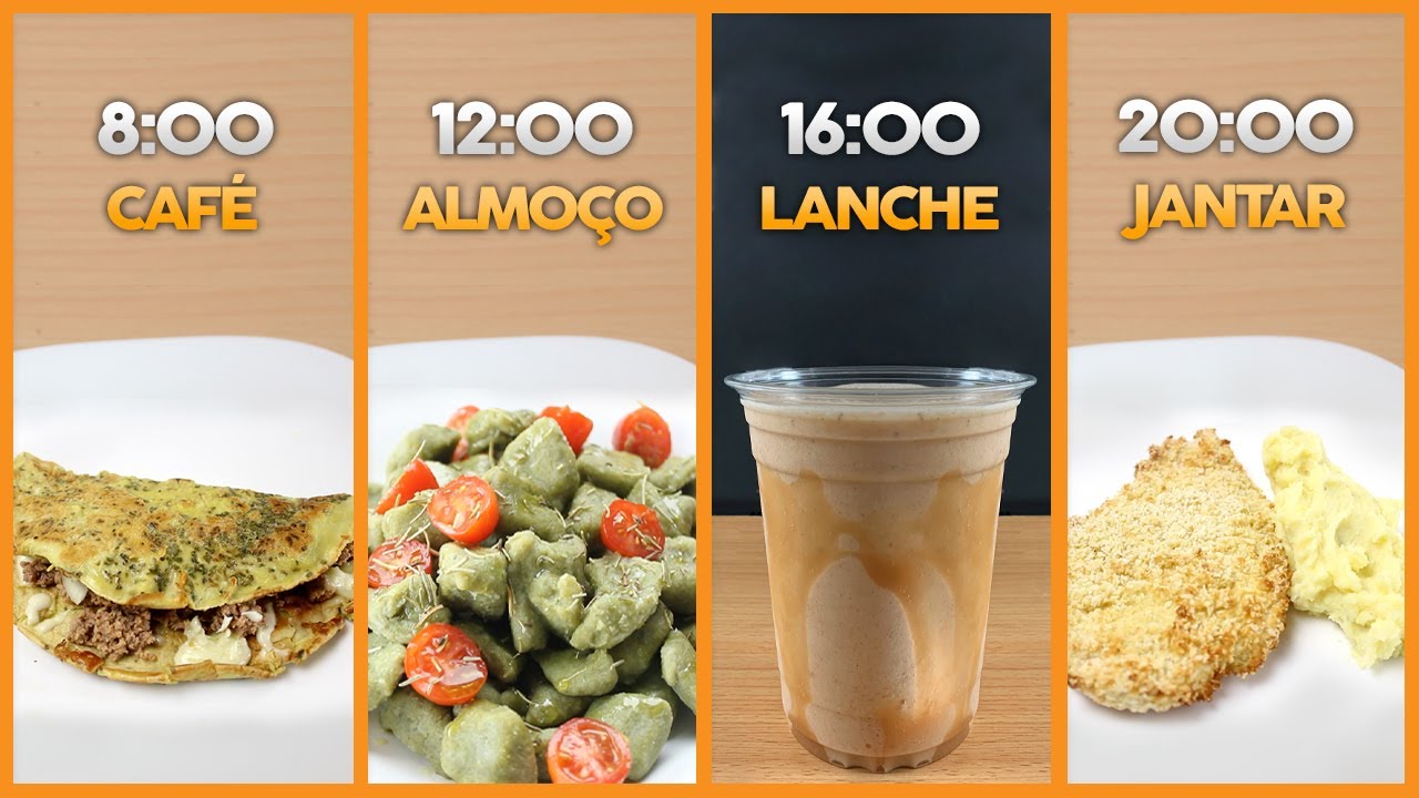 OPÇÃO SAUDÁVEL DE UM CARDÁPIO FIT COMPLETO | Café da Manhã, Almoço, Lanche e Jantar Saudáveis!