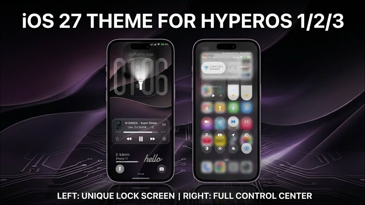 iOS 27 NEW THEME LIQUID GLASS DYNAMIC ISLAND