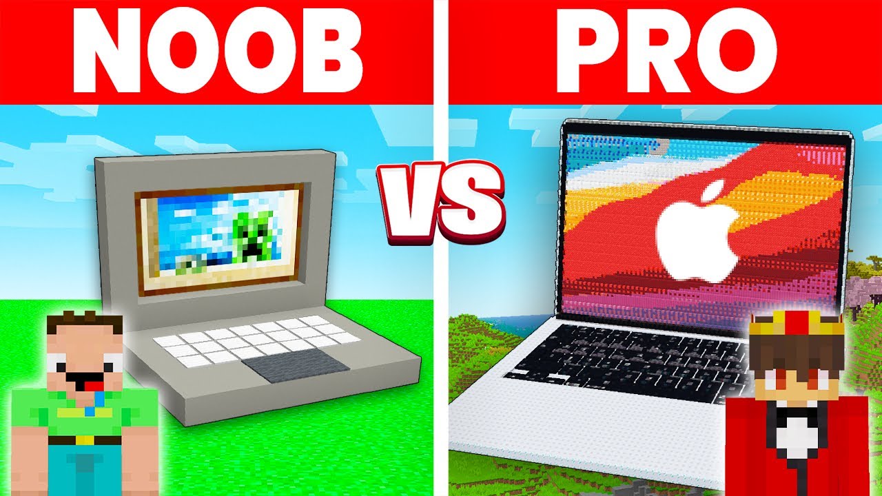 NOOB vs PRO: FUNKTIONIERENDES LAPTOP HAUS Bau Challenge in Minecraft
